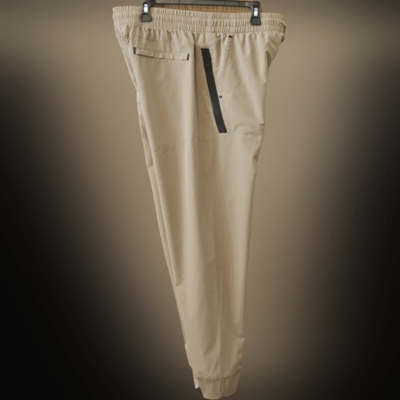 bcg ACADEMY LTD Training Stretch Pants w/ Pockets Tan Khaki Athletic Men size L - Picture 3 of 16